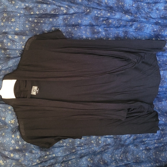 🍂Converse One☆Star Black Wrap Around Cardigan - Picture 2 of 12